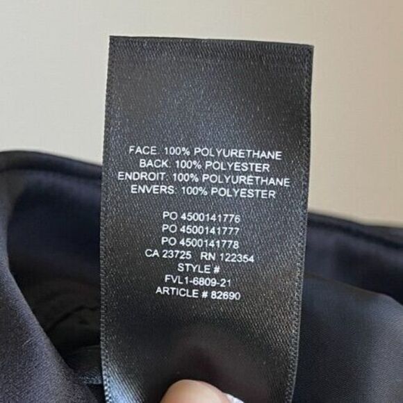 Babaton Women's Command Mid-Rise Vegan Leather Pants in Black Size US 00 EUC - Picture 5 of 5